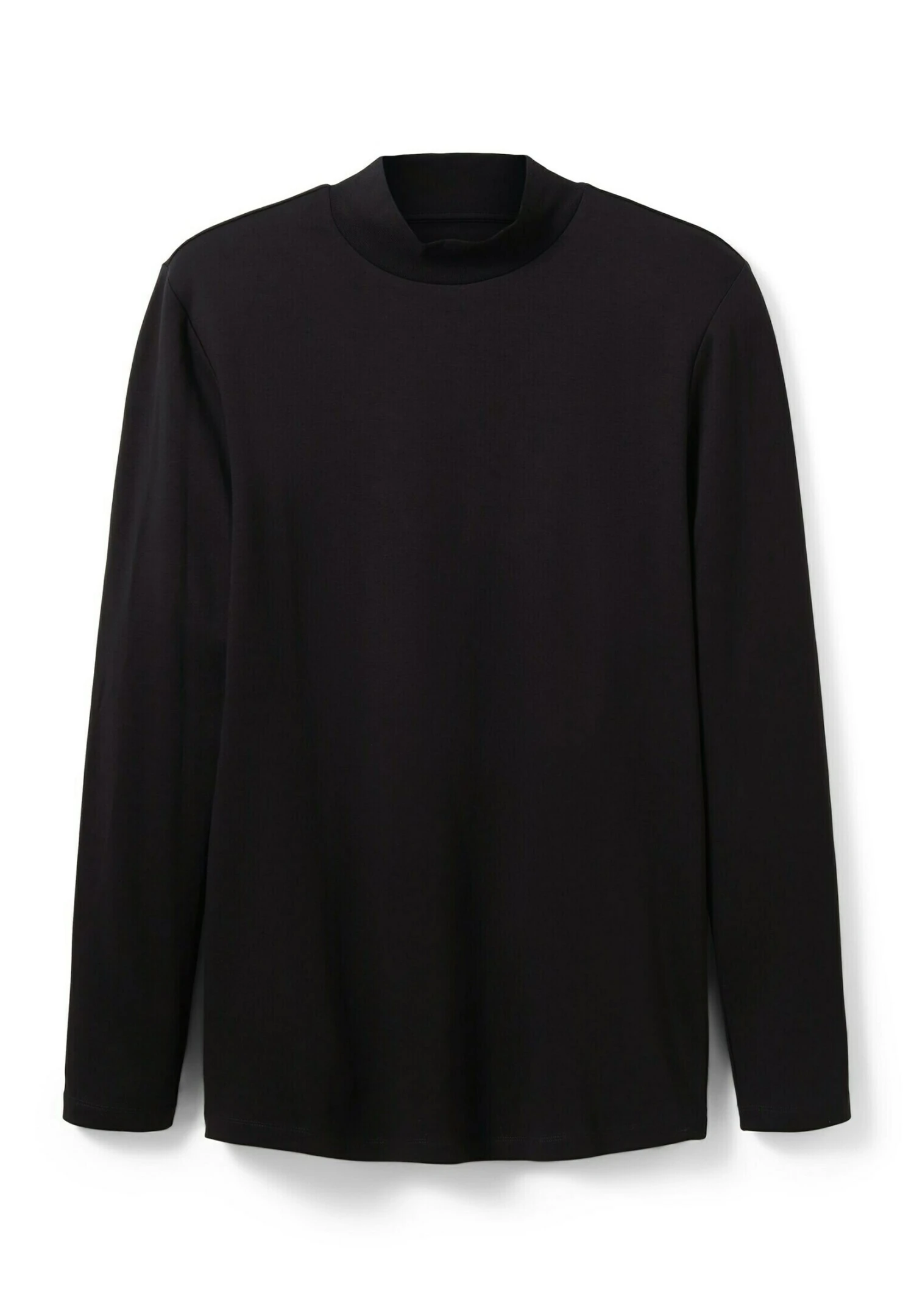 TOM TAILOR Denim Langarm Mit Stehkragen - Longsleeve - Black 3 TOM TAILOR Denim Langarm Mit Stehkragen - Longsleeve - Black - Afbeelding 3