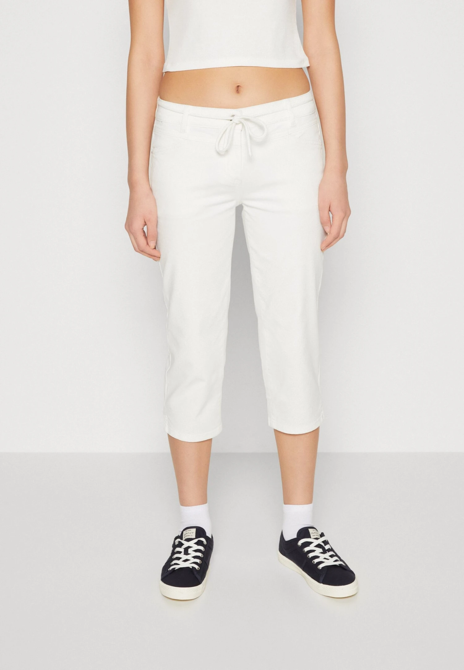 Tom Tailor Alexa Capri - Shorts - Whisper White 1 Tom Tailor Alexa Capri - Shorts - Whisper White