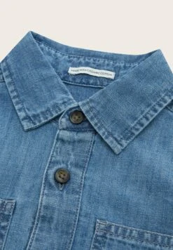Tom Tailor Mit Brusttaschen - Overhemd - Blue Denim -Tom Tailor 4867f78cb77148bf897e45ed538ef67a