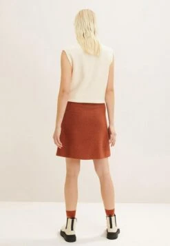 Tom Tailor Mit Struktur - A-Lijn Rok - Canyon Sunset Red Melange 14 Tom Tailor Mit Struktur - A-Lijn Rok - Canyon Sunset Red Melange -Tom Tailor 490a4d2cb9e94c34be308e08d41bf207