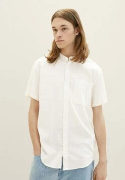 TOM TAILOR Denim Kurzarm - Overhemd - Wool White