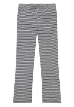 Tom Tailor Ausgestellte- Broek - Wool White Dark Blue Stripe