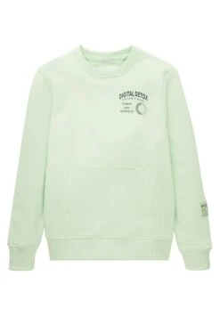 Tom Tailor Mit Print - Sweater - Fresh Apple Lime Green