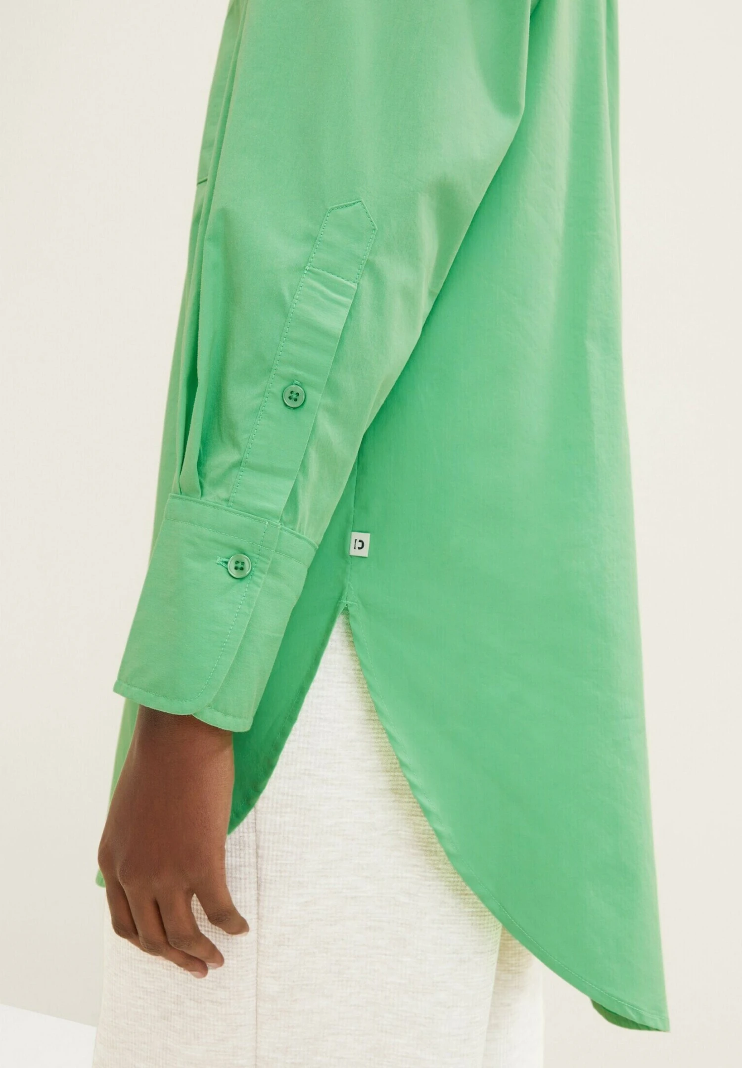 TOM TAILOR Denim Overhemdblouse - Strong Green 4 TOM TAILOR Denim Overhemdblouse - Strong Green - Afbeelding 4