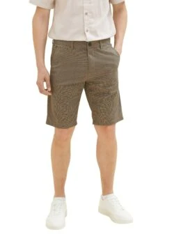 Tom Tailor Bermuda - Shorts - Navy Beige Minimal