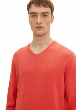 Tom Tailor Basic V Neck - Trui - Blush Berry Melange -Tom Tailor 4a8b89d961d149c4968892c8065e6fc5