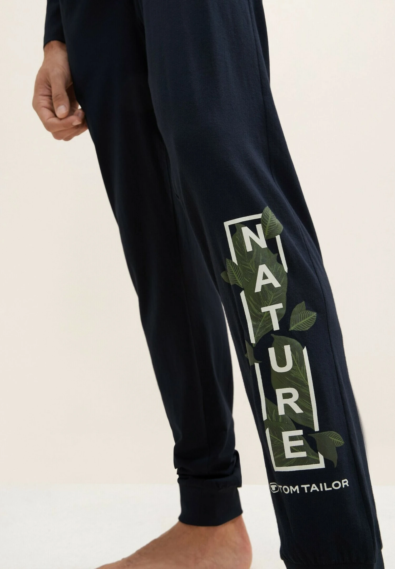 Tom Tailor Mit Logo Print Set - Pyjama - Blue Dark Solid 4 Tom Tailor Mit Logo Print Set - Pyjama - Blue Dark Solid - Afbeelding 4