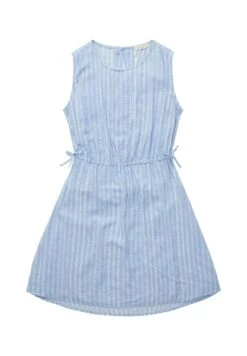 Tom Tailor Gemustertes - Jurk - Blue Tie Dye Stripe