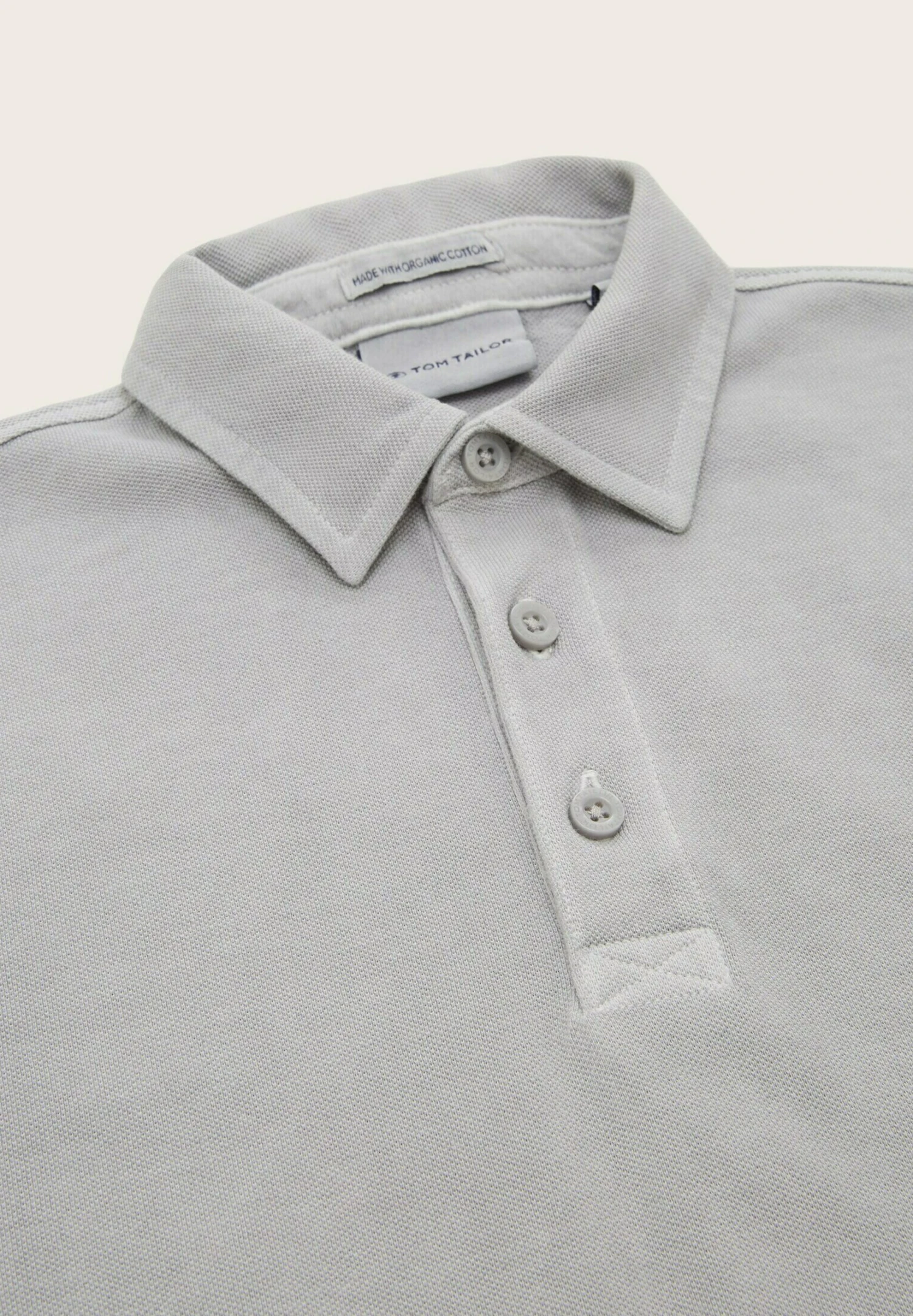 Tom Tailor Poloshirt - Smoky Grey 3 Tom Tailor Poloshirt - Smoky Grey - Afbeelding 3