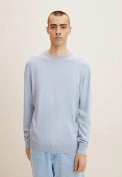Tom Tailor Basic Crew - Trui - Light Blue