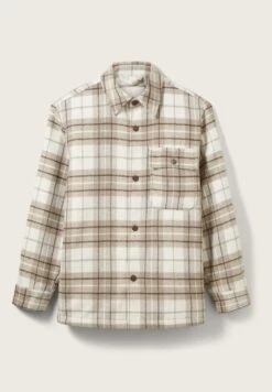 TOM TAILOR Denim Halflange Jas - Off White Beige Big Cosy Check 21 TOM TAILOR Denim Halflange Jas - Off White Beige Big Cosy Check -Tom Tailor 4c5f6a16973d4e53b60c98b80a3e7dc4