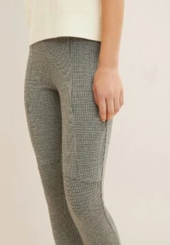 Tom Tailor Mit Teilungsnähten - Broek - Tarmac Beige Ck Check Design -Tom Tailor 4c685348cf7b4198a85917205c5f5931