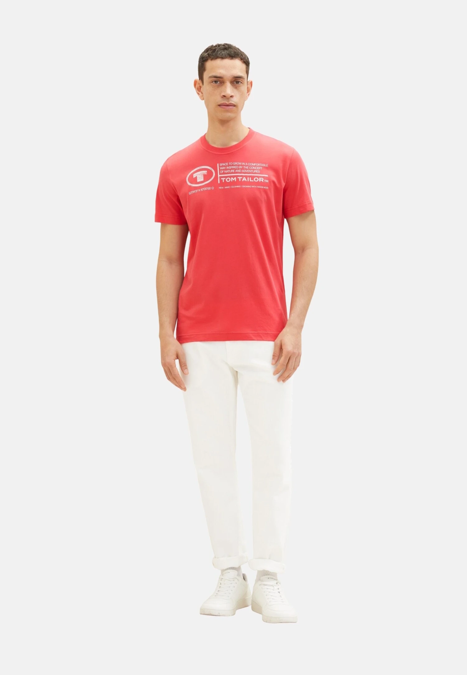 Tom Tailor Mit Print - T-Shirt Print - Rot 2 Tom Tailor Mit Print - T-Shirt Print - Rot - Afbeelding 2