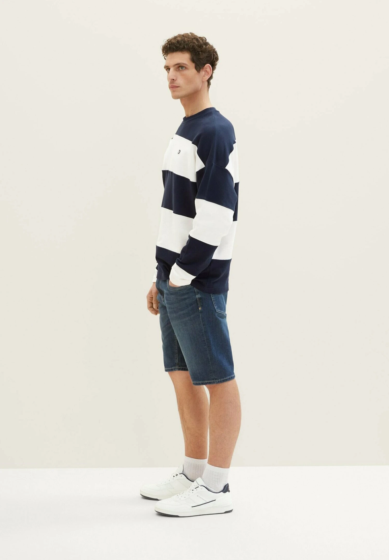 Tom Tailor Josh - Jeansshort - Dark Stone Wash Denim 4 Tom Tailor Josh - Jeansshort - Dark Stone Wash Denim - Afbeelding 4