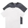 Tom Tailor 2 Pack- T-Shirt Print - White