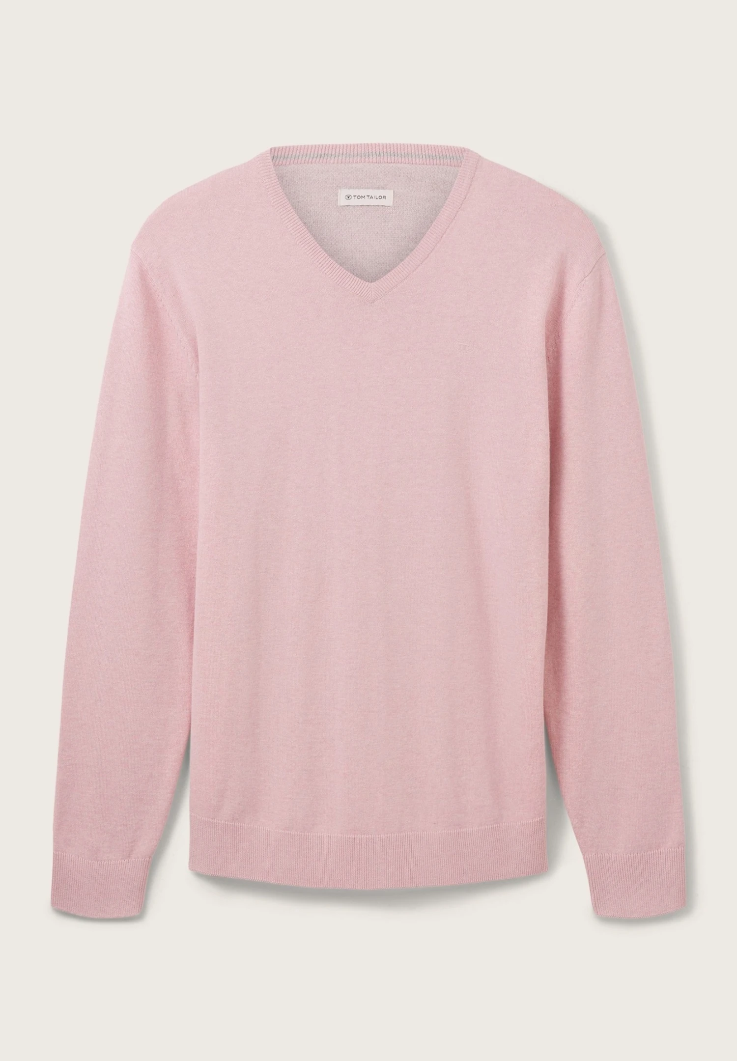 Tom Tailor Basic V Neck - Trui - Rose Melange 7 Tom Tailor Basic V Neck - Trui - Rose Melange - Afbeelding 7