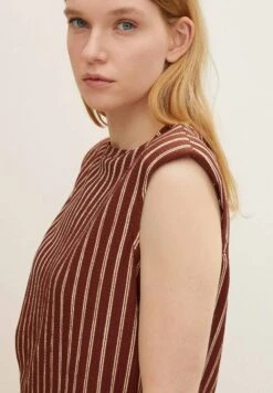 TOM TAILOR Denim Top - Brown Beige Stripe -Tom Tailor 4dd549b7c4f44c3aae0598e7601dbec2