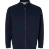 Tom Tailor Plus Mit Stehkragen - Sweater Met Rits - Sky Captain Blue