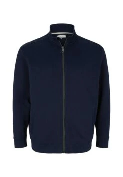 Tom Tailor Plus Mit Stehkragen - Sweater Met Rits - Sky Captain Blue