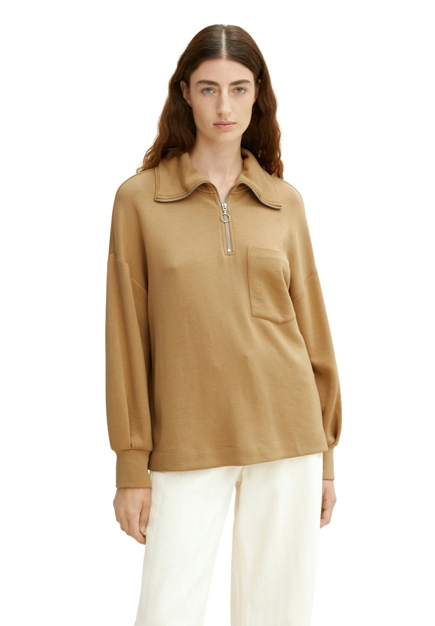 Tom Tailor Longsleeve - Soft Light Camelmel 2 Tom Tailor Longsleeve - Soft Light Camelmel - Afbeelding 2