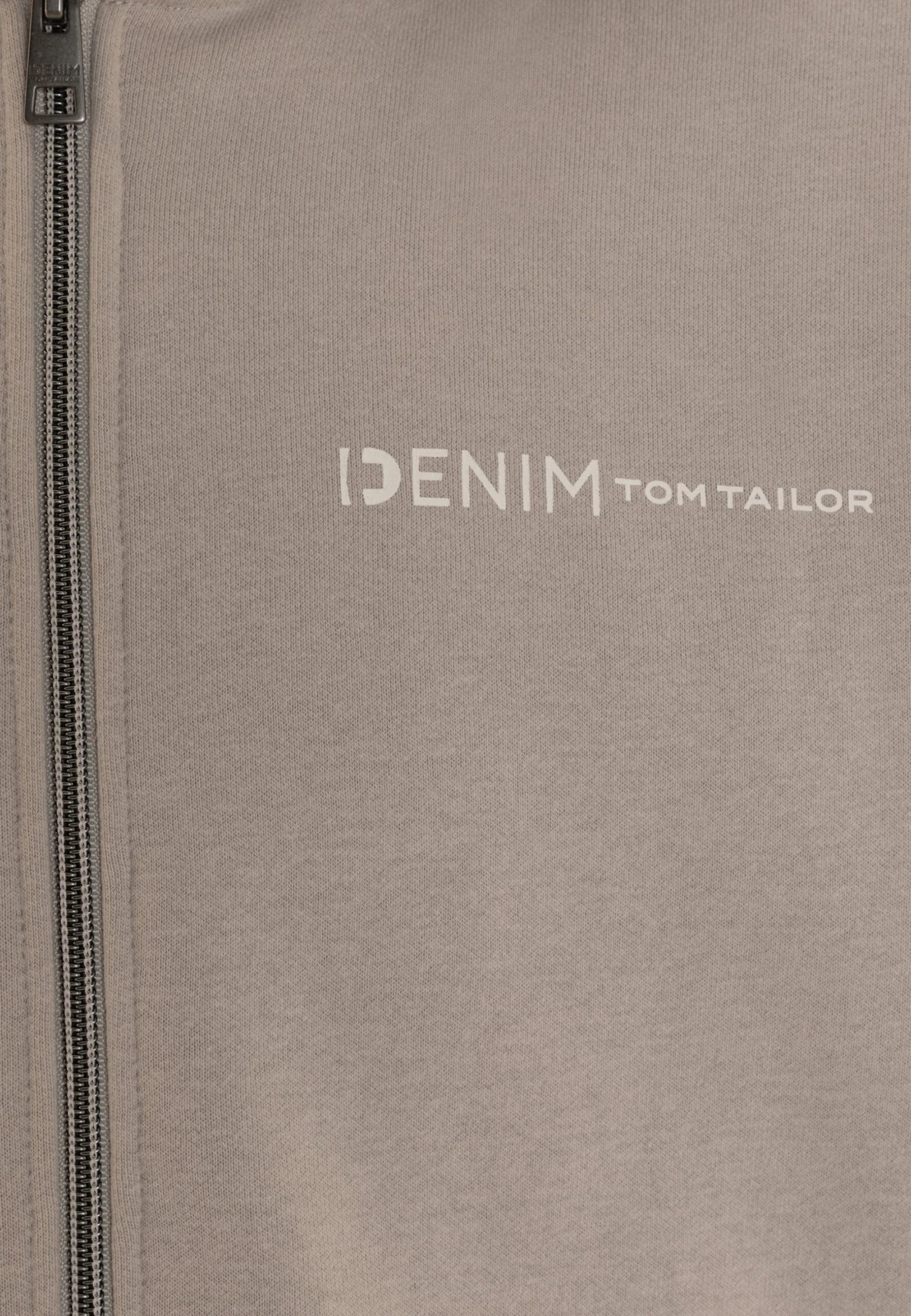 TOM TAILOR Denim Full Zip - Sweater Met Rits - Light Dove Grey 5 TOM TAILOR Denim Full Zip - Sweater Met Rits - Light Dove Grey - Afbeelding 5