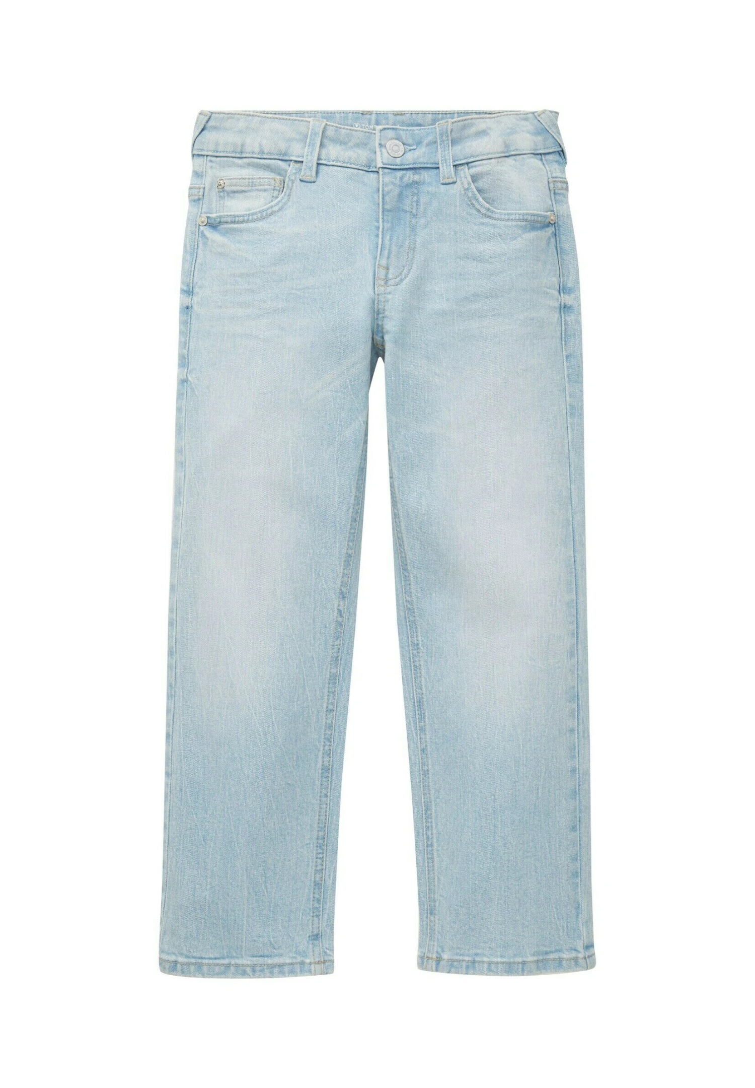 Tom Tailor Straight Leg Jeans - Heavy Bleached Blue Denim 1 Tom Tailor Straight Leg Jeans - Heavy Bleached Blue Denim