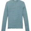 Tom Tailor Langarm - Longsleeve - Green Navy White Stripe