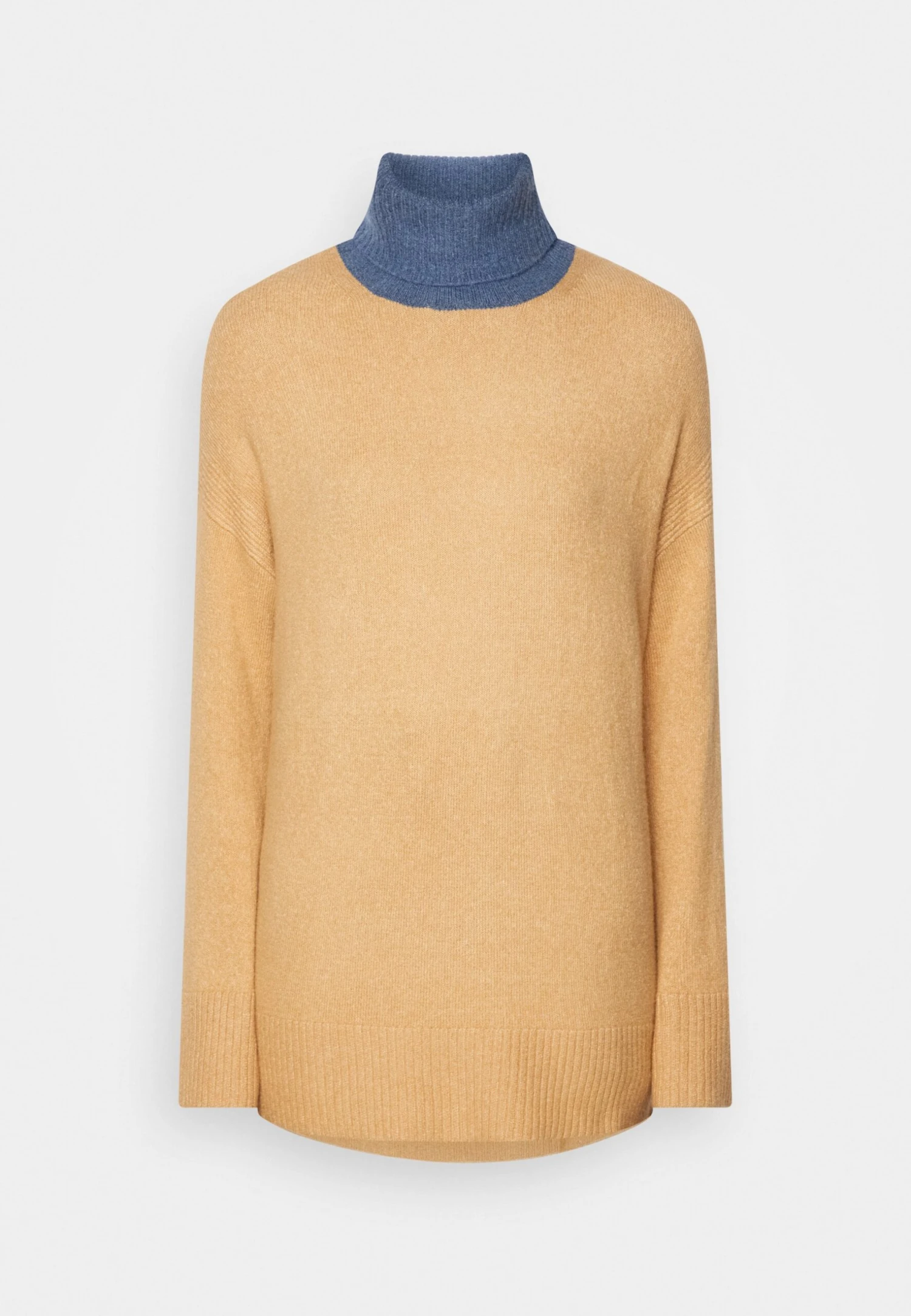 Tom Tailor Turtleneck Colorblock - Trui - Soft Light Camel 5 Tom Tailor Turtleneck Colorblock - Trui - Soft Light Camel - Afbeelding 5