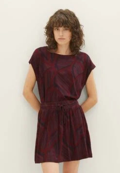 Tom Tailor A-Lijn Rok - Navy Abstract Lines