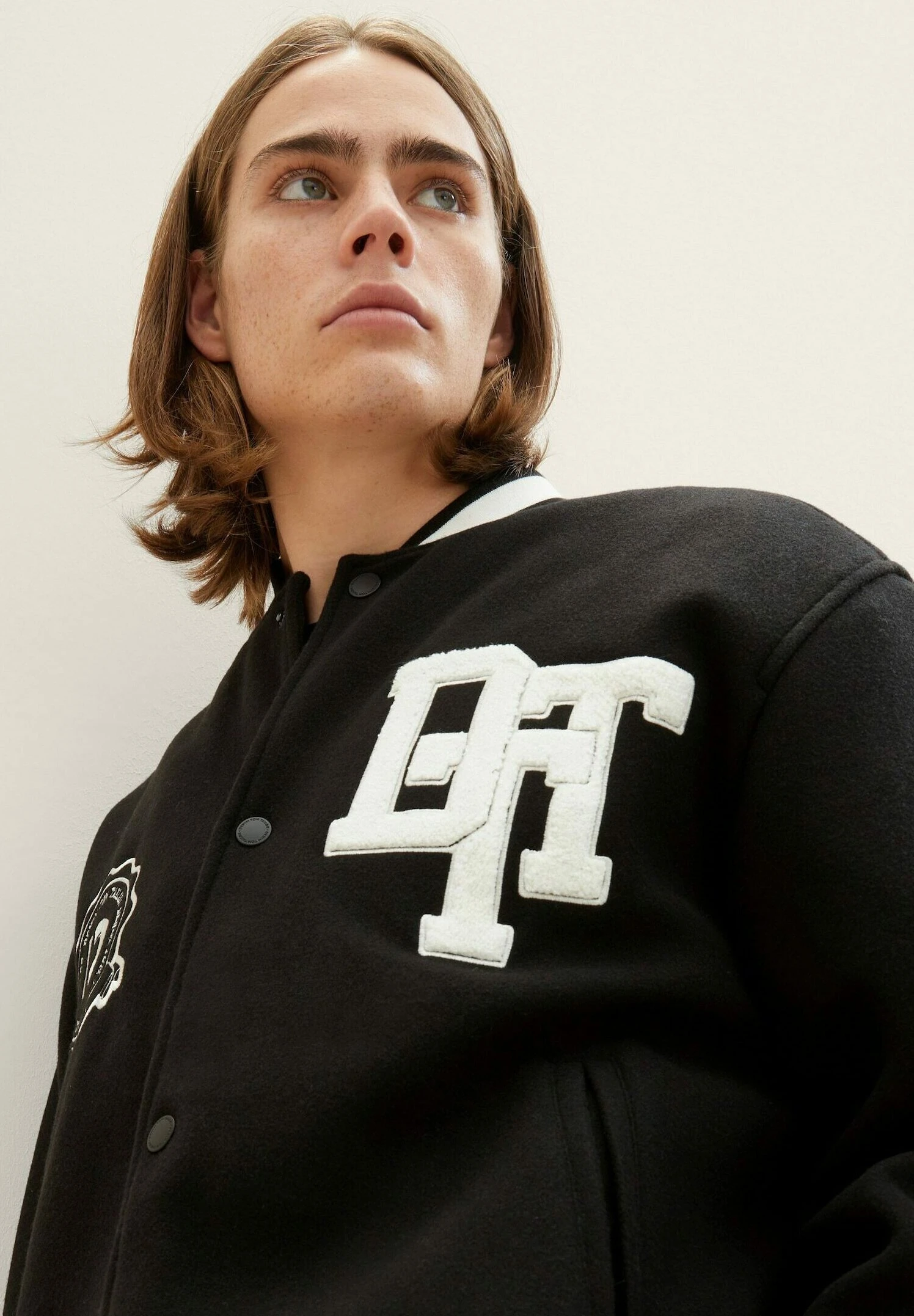 TOM TAILOR Denim Im Uni-Look - Bomberjacks - Black 4 TOM TAILOR Denim Im Uni-Look - Bomberjacks - Black - Afbeelding 4