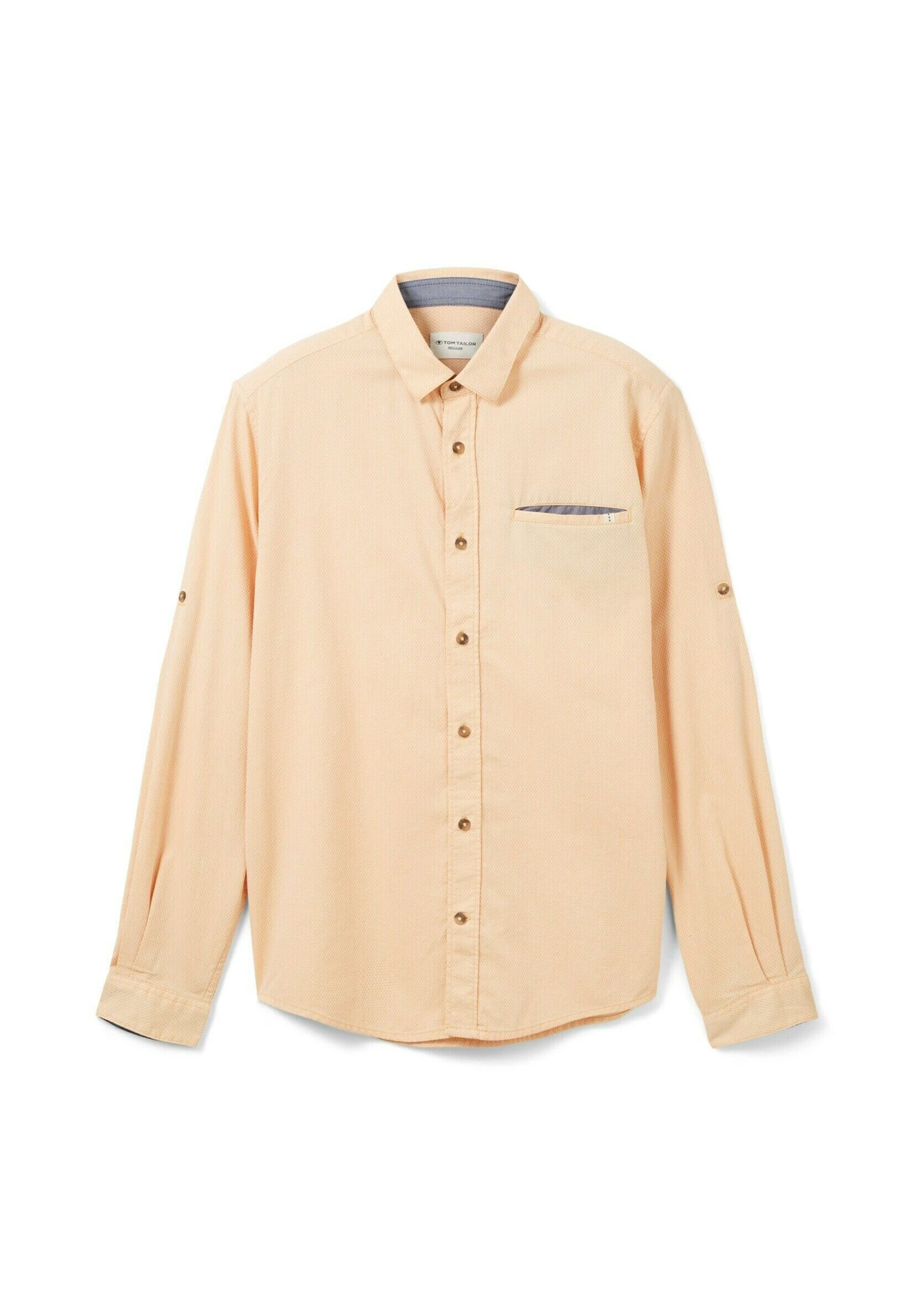 Tom Tailor Mit Struktur - Overhemd - Orange White Squared Structure 15 Tom Tailor Mit Struktur - Overhemd - Orange White Squared Structure - Afbeelding 15