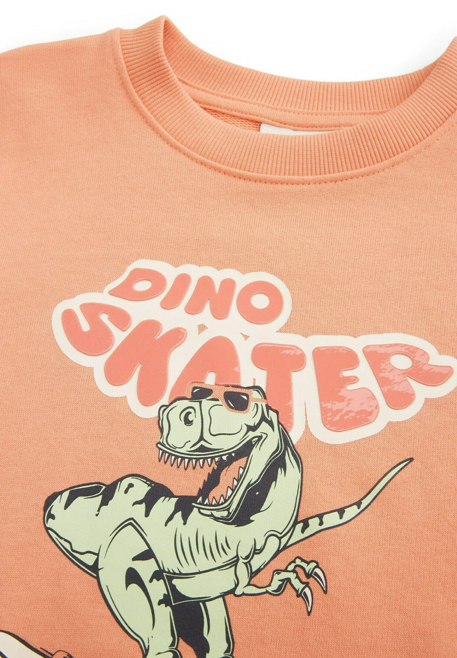 Tom Tailor Mit Motiv-Print - Sweater - Bright Peach Orange 3 Tom Tailor Mit Motiv-Print - Sweater - Bright Peach Orange - Afbeelding 3