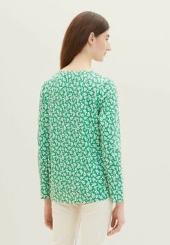 Tom Tailor Mit Alloverprint  - Longsleeve - Green Floral Design -Tom Tailor 5210ee00dd2e4bdf9c757aa9e7bcd004