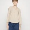 Tom Tailor Blouse With V Neck - Blouse - Beige