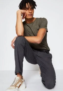 TOM TAILOR Denim Structured Straight - Chino - Anthracite -Tom Tailor 5278f84c07db44a288c1edebad87f4fb