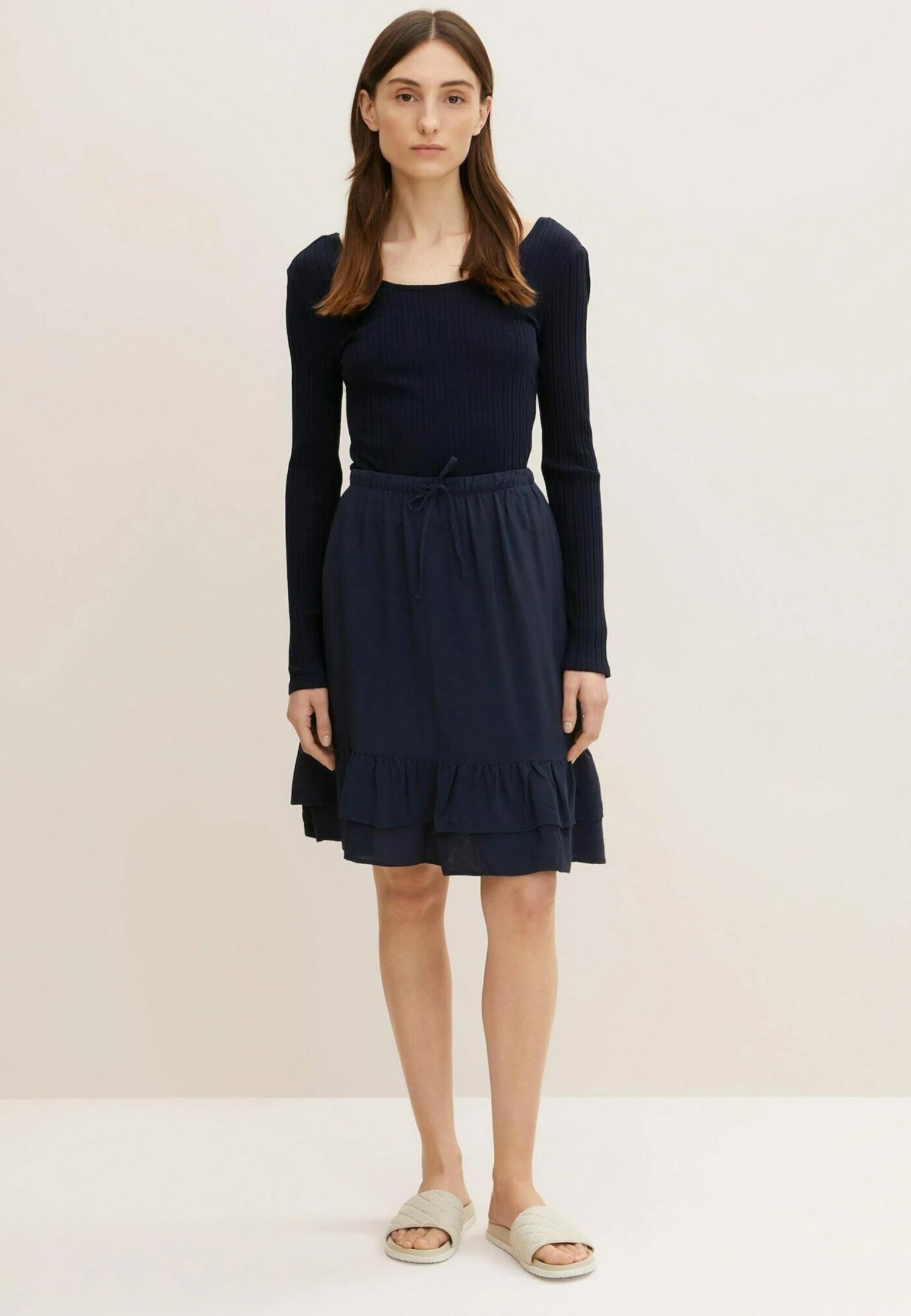 Tom Tailor Mit Volantsâ - A-Lijn Rok - Sky Captain Blue 2 Tom Tailor Mit Volantsâ - A-Lijn Rok - Sky Captain Blue - Afbeelding 2