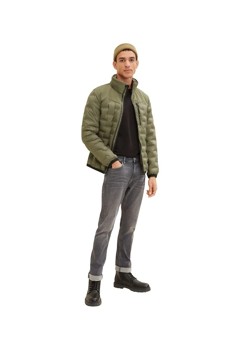 Tom Tailor Regular FitMit Steppungen - Jas - Dusty Olive Green 1 Tom Tailor Regular FitMit Steppungen - Jas - Dusty Olive Green