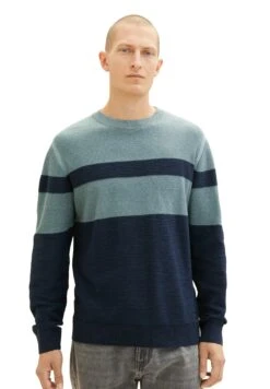 Tom Tailor Trui - Teal Navy Multi Structure 10 Tom Tailor Trui - Teal Navy Multi Structure -Tom Tailor 5354396ce4844089814afc54ed3b72d7