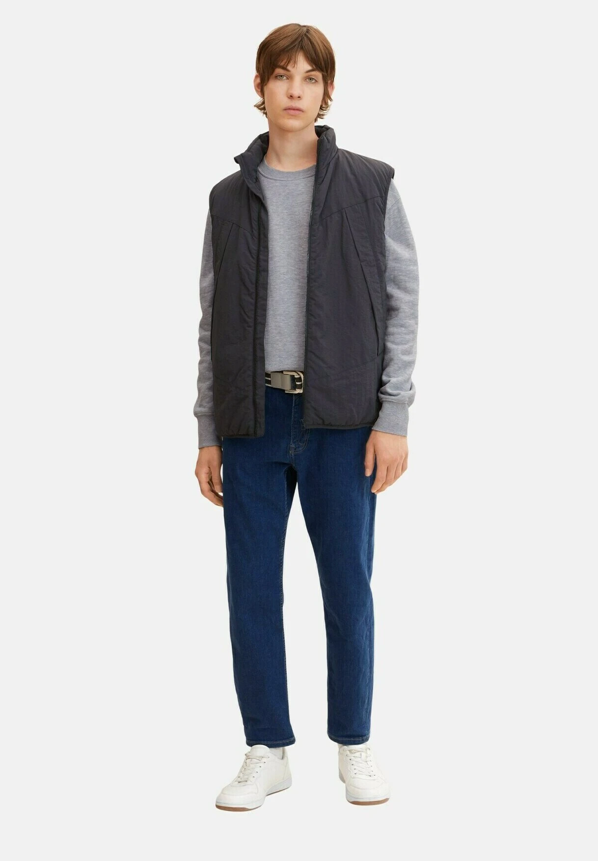 TOM TAILOR Denim Straight Leg Jeans - Used Mid Stone Blue Denim 2 TOM TAILOR Denim Straight Leg Jeans - Used Mid Stone Blue Denim - Afbeelding 2