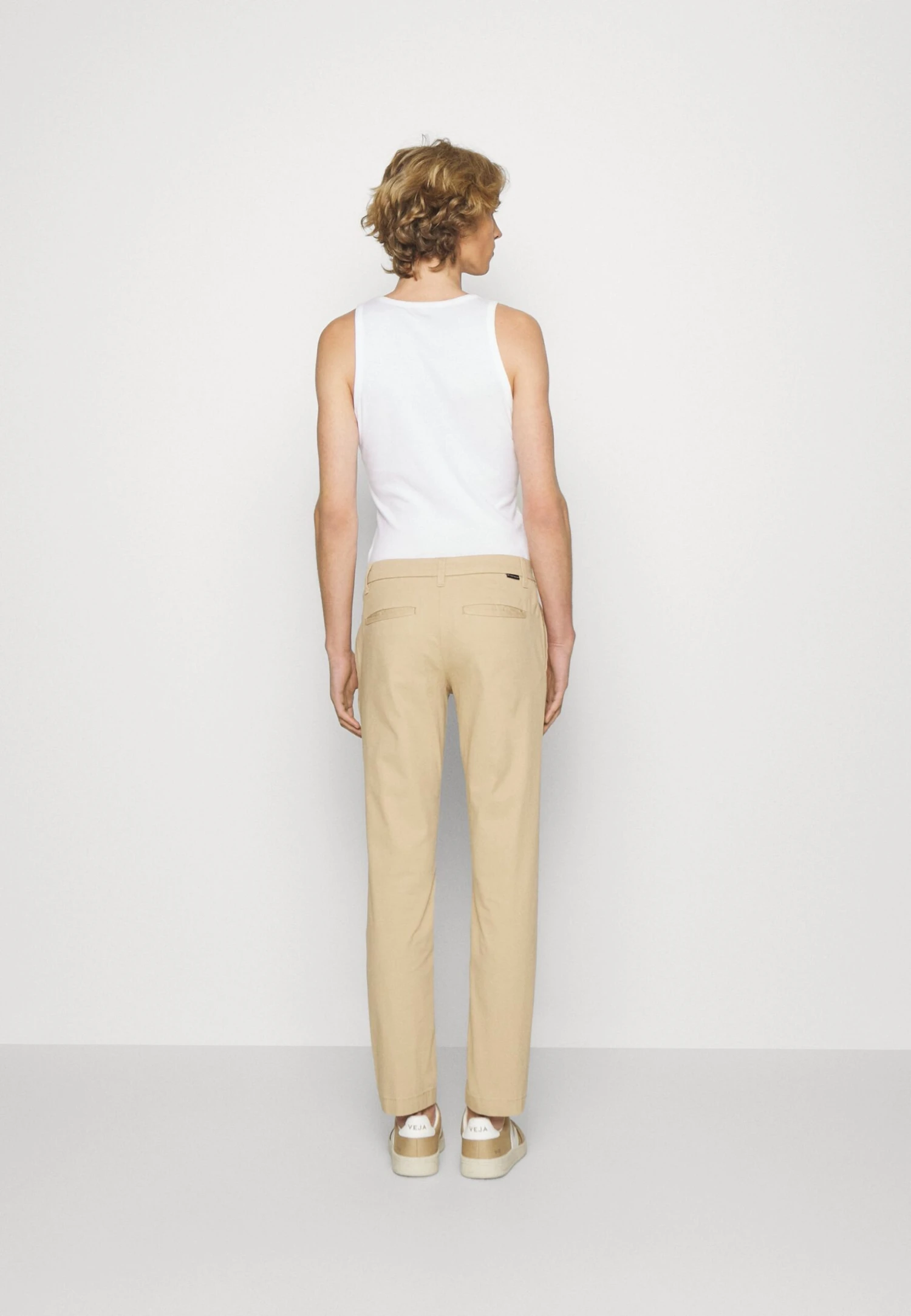 Tom Tailor Trousers - Chino - Beach Sand 3 Tom Tailor Trousers - Chino - Beach Sand - Afbeelding 3