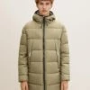 TOM TAILOR Denim Puffer - Winterjas - Dusty Olive Green