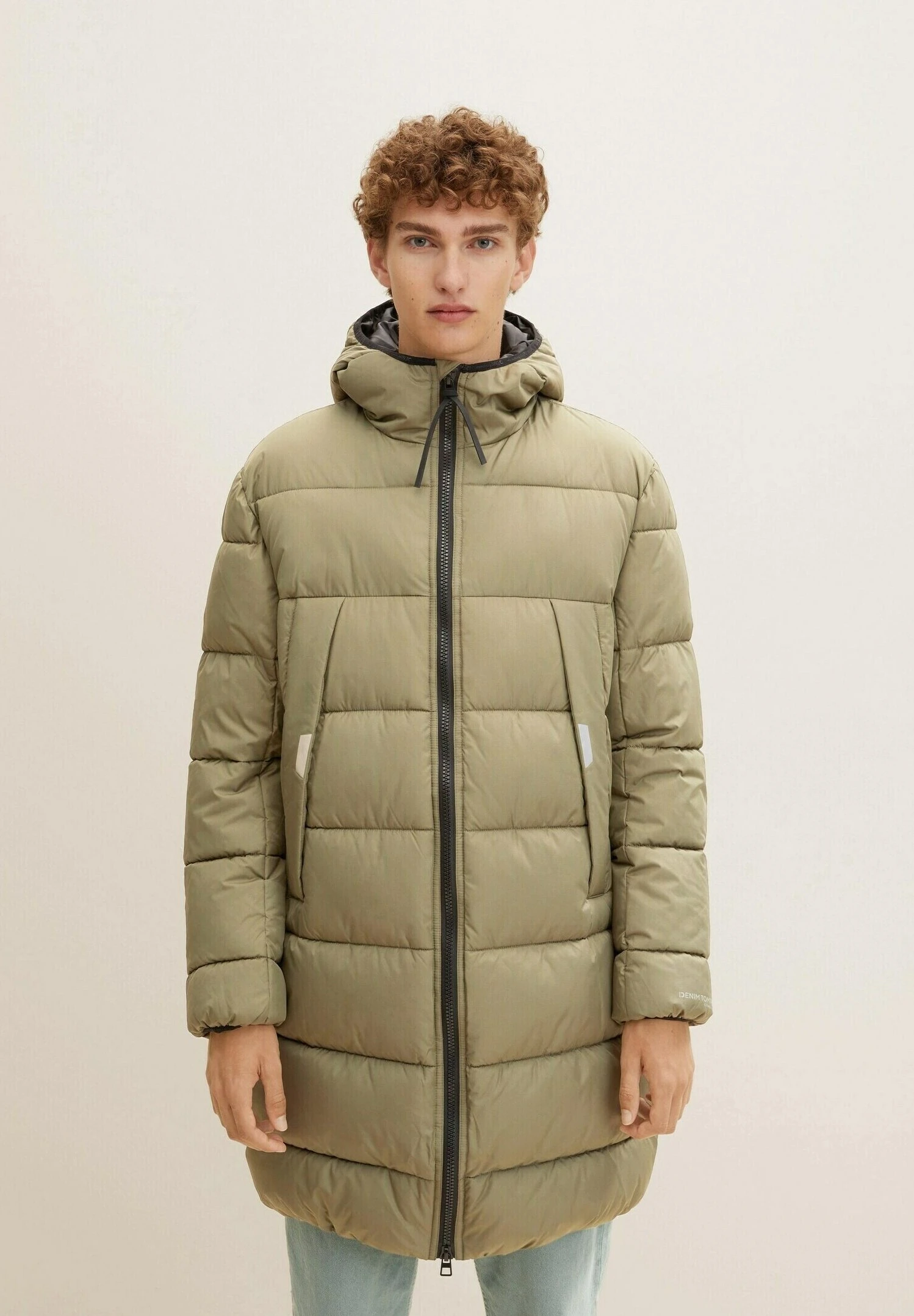 TOM TAILOR Denim Puffer - Winterjas - Dusty Olive Green 1 TOM TAILOR Denim Puffer - Winterjas - Dusty Olive Green