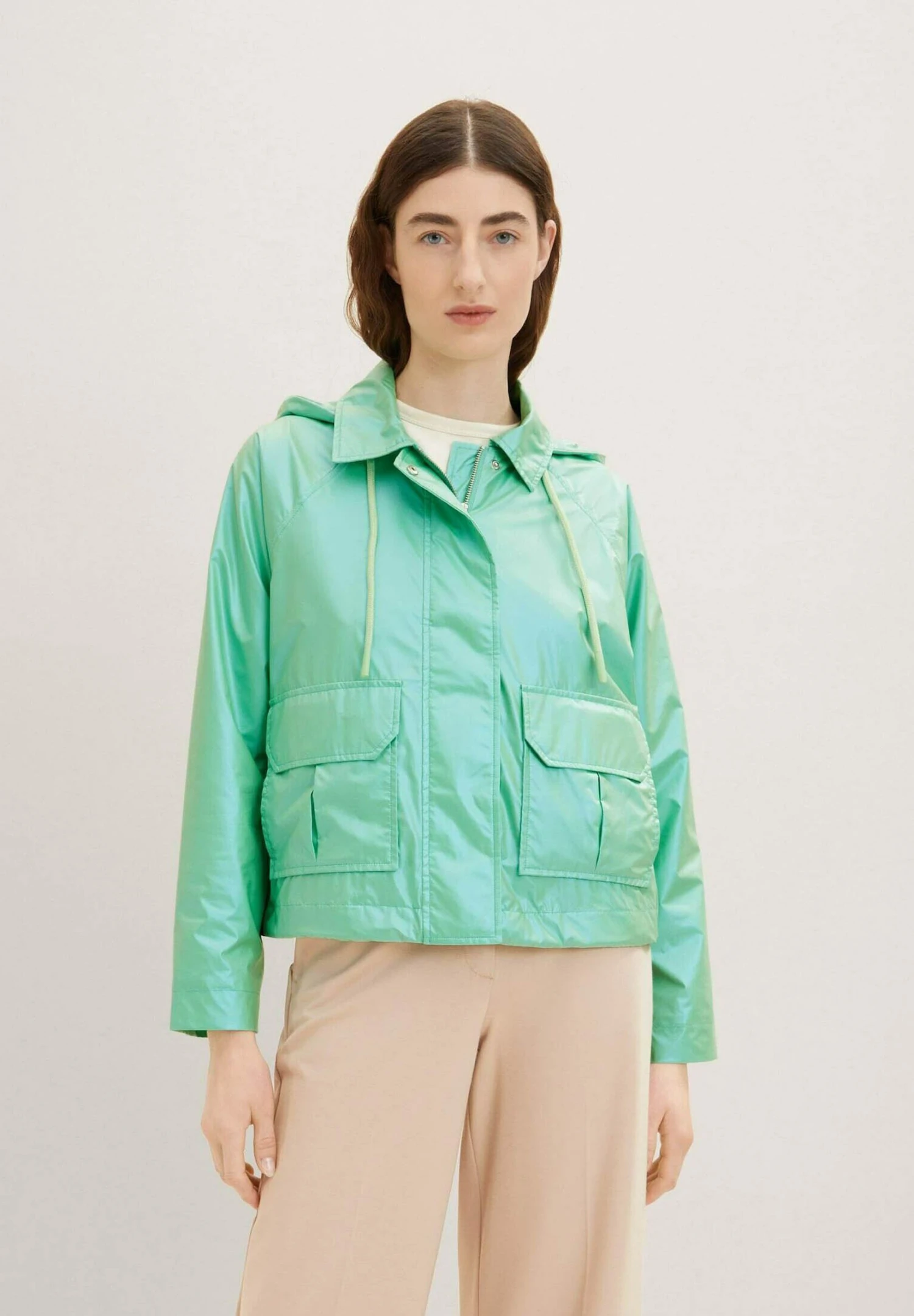 Tom Tailor Imitatieleren Jas - Green Pearl 6 Tom Tailor Imitatieleren Jas - Green Pearl - Afbeelding 6