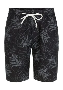 TOM TAILOR Denim Gemusterte Bermuda - Shorts - Black Tonal Leaf Lines Print 15 TOM TAILOR Denim Gemusterte Bermuda - Shorts - Black Tonal Leaf Lines Print -Tom Tailor 567bc3c008024885b70524057cb64e64