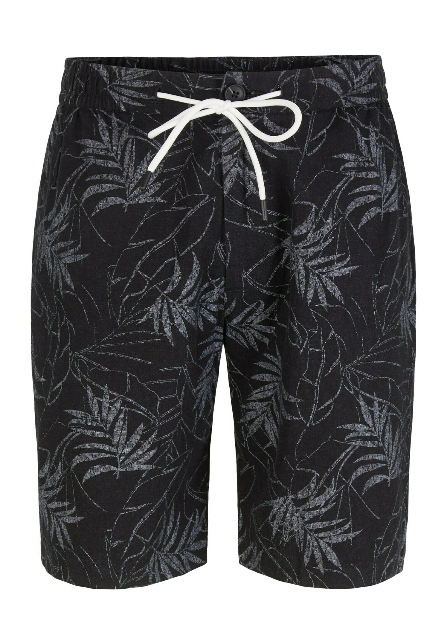 TOM TAILOR Denim Gemusterte Bermuda - Shorts - Black Tonal Leaf Lines Print 7 TOM TAILOR Denim Gemusterte Bermuda - Shorts - Black Tonal Leaf Lines Print - Afbeelding 7