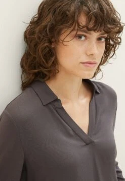 Tom Tailor Longsleeve - Dark Mineral Grey -Tom Tailor 56be640e3ec14b5f8e2d3a61d8dac822