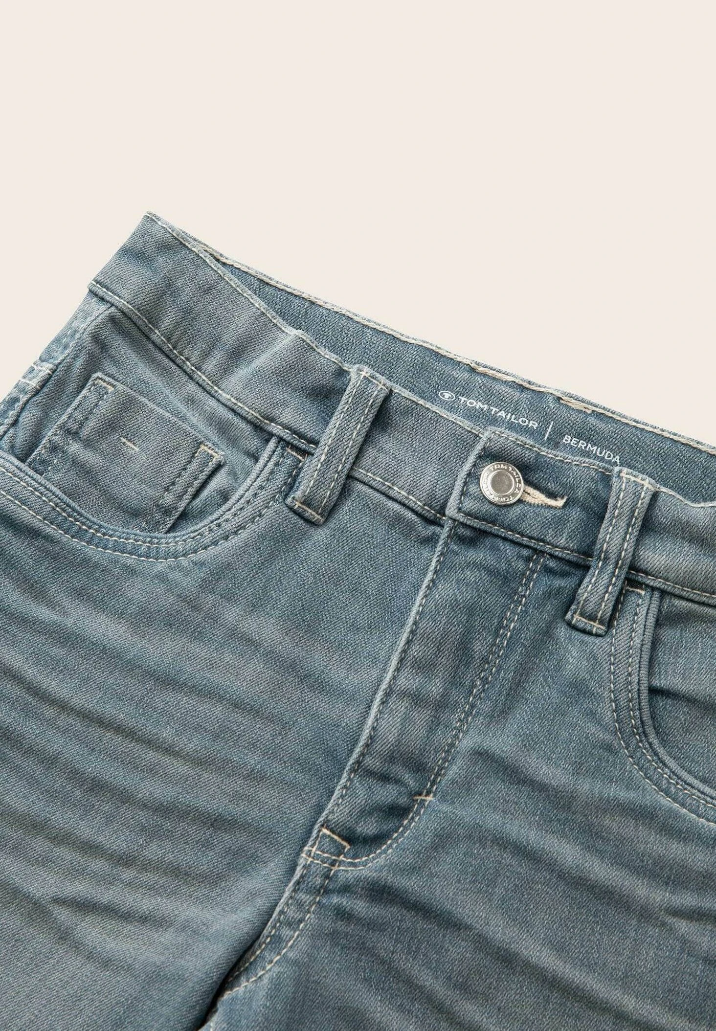 Tom Tailor Jeansshort - Blue Grey Denim 3 Tom Tailor Jeansshort - Blue Grey Denim - Afbeelding 3