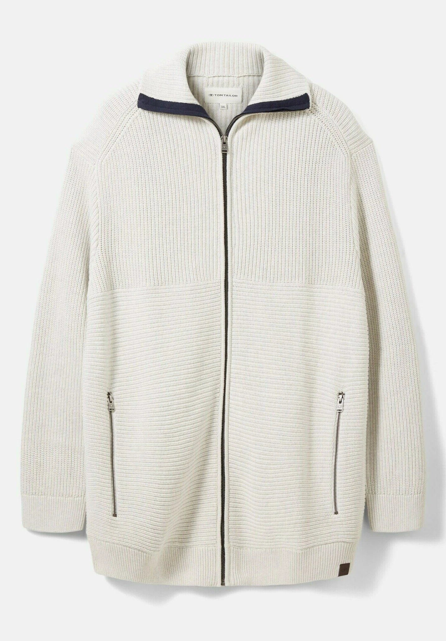 Tom Tailor Plus - Vest - Light Medium Grey Melange 5 Tom Tailor Plus - Vest - Light Medium Grey Melange - Afbeelding 5