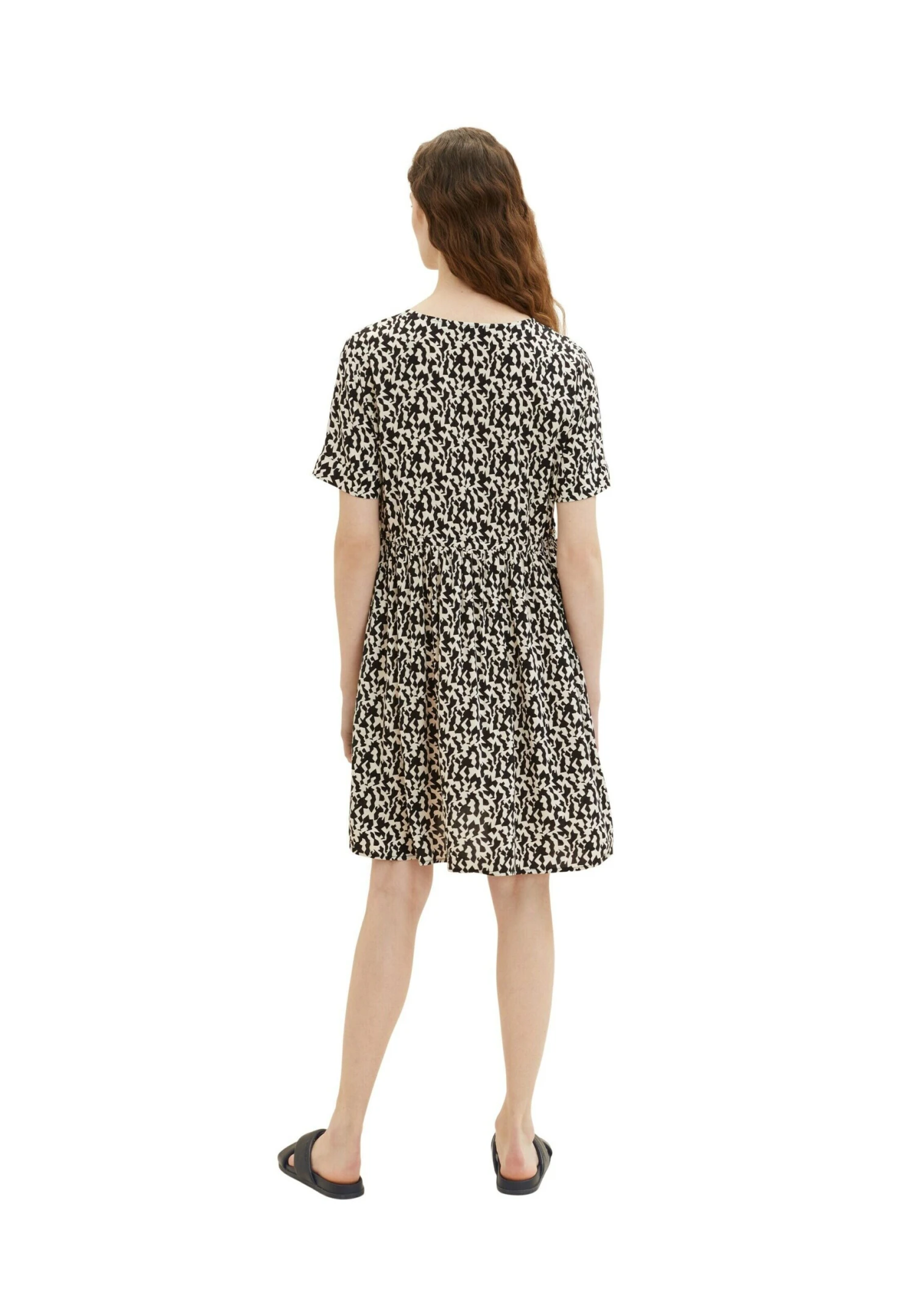 Tom Tailor Mit Allover-Print - Blousejurk - Black Small Abstract Design 3 Tom Tailor Mit Allover-Print - Blousejurk - Black Small Abstract Design - Afbeelding 3