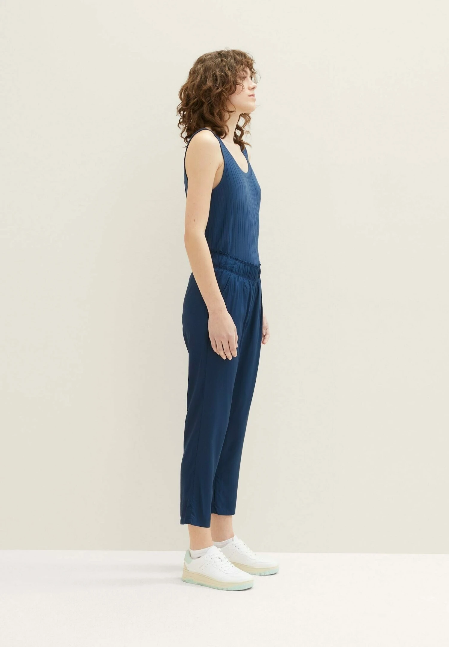 Tom Tailor Cropped - Broek - Midnight Sail 9 Tom Tailor Cropped - Broek - Midnight Sail - Afbeelding 9